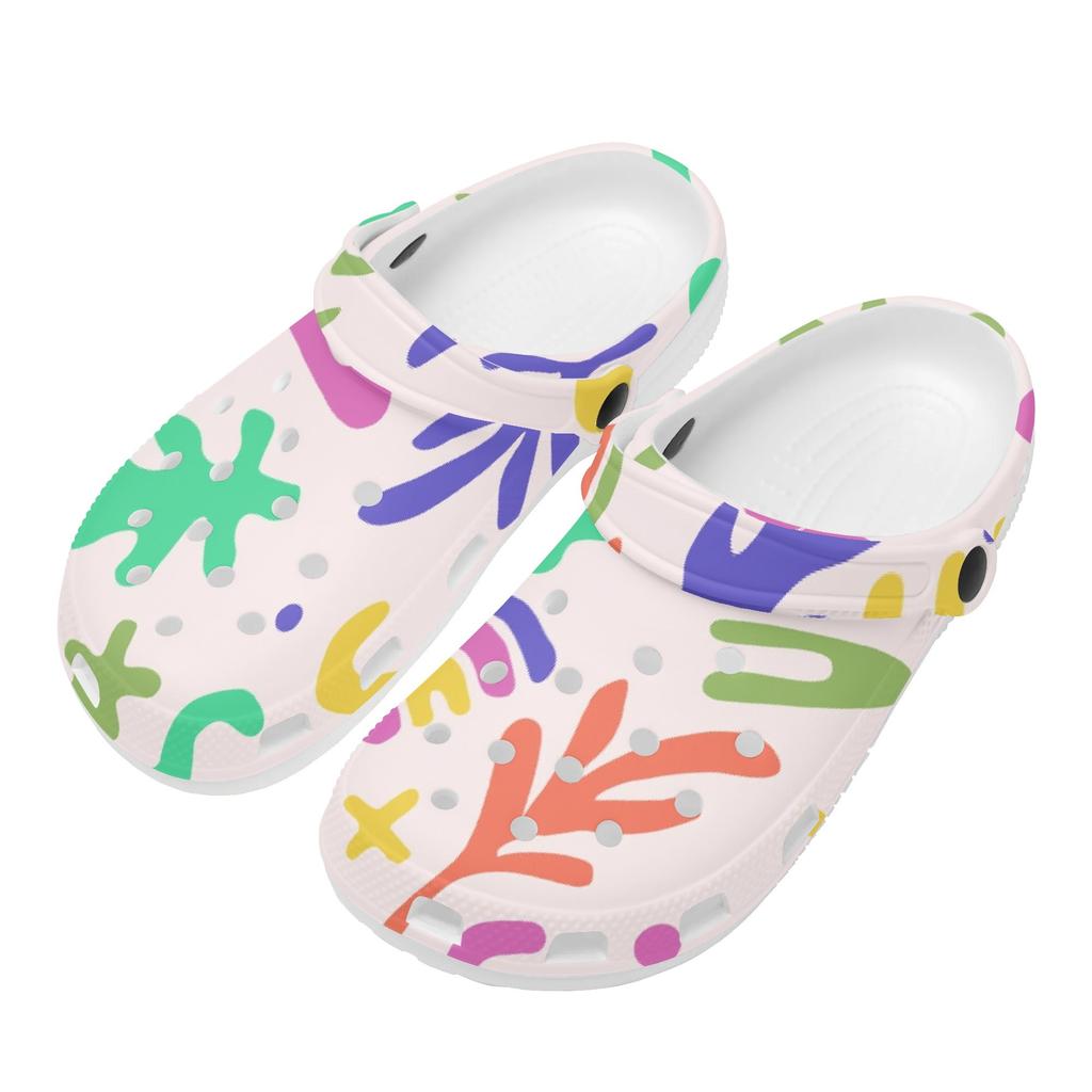 Novelty Printed EVA Clogs Adult Unisex Breathable Soft Sole Slip On Summer Sandals Casual Shoes Soft Sole Casual Walking