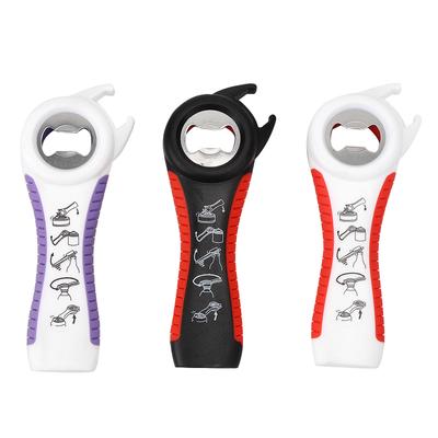 Бытовой 5-в-1 Нескользящие Крышки для Бутылок Открывалка для Банок Ручная Открывалка Инструменты Кухонная Утварь