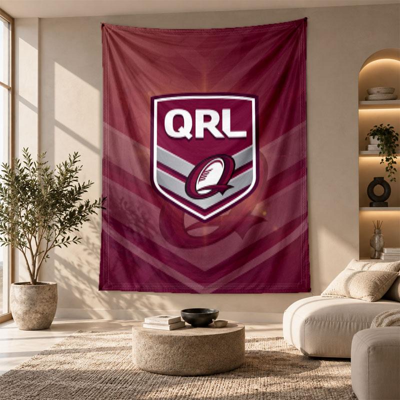 Decorative Tapestry,Queensland Maroons Printed Wall Art, Lightweight Wall Hanging For Bedroom Background