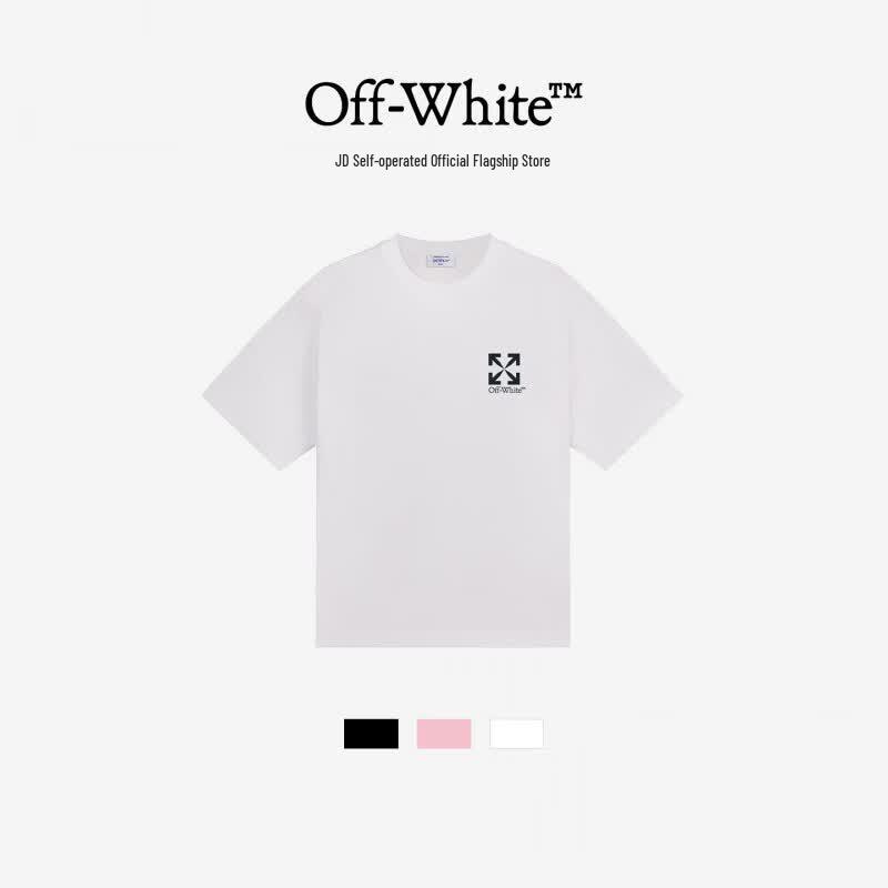 OFF-WHITE Unisex Arrow Logo Short Sleeve T-Shirt