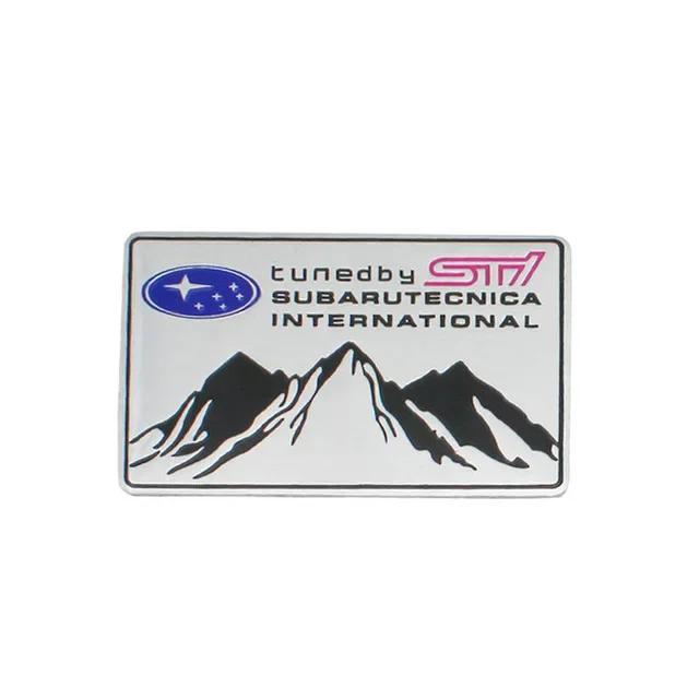 Aluminum Car Body Emblem Sticker Tail Trunk Badge Decal for Subaru STI XV WRC WRX BRZ FORESTER IMPREZA LEGACY LEVORG OUTBACK ge3