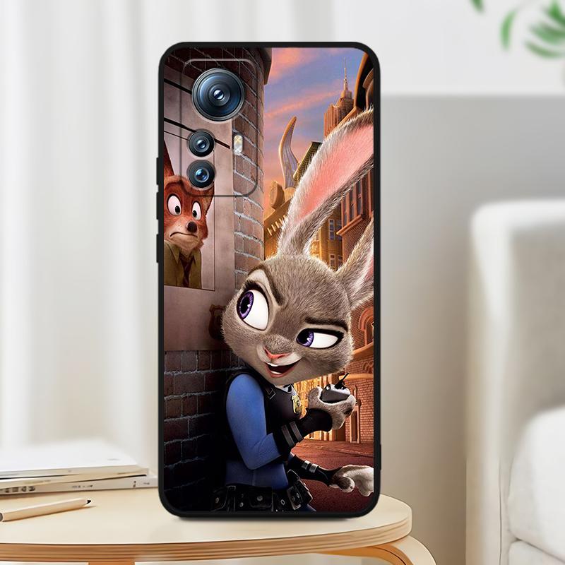 Аниме Джуди Зверополис для Xiaomi Mi 13T 13 12T 12 11T 11i 11 A3 10T 10 9 Pro Lite Ultra 5G черный чехол для телефона Funda