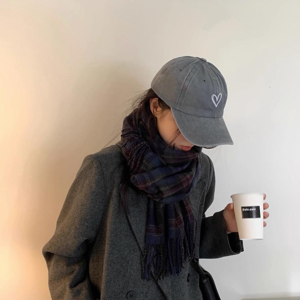 New Outdoor Fashion Sport Baseball Caps For Women Love Heart Embroidery Hat Cap Female Washed Cotton Dad Hat