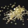 Дизайн ногтей Тонкая нашивка Дизайн ногтей Украшение ногтей Рождество Золото Золото Цвет Рождественские металлические блестки