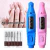 1Set Manicure Pen Polisher Portable Refined ABS Nail Care Electric Files for Women