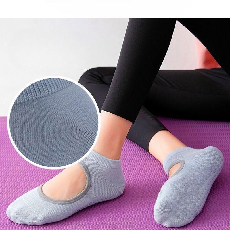 Anti-slip Yoga Socks, Indoor Sports Fitness Socks, Dance Practice Socks, Summer Pilates Backless Short Socks