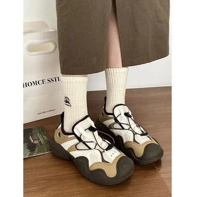 Туфли на плоской платформе, женские модные сандалии, дизайнерские женские туфли с вырезами, кроссовки для бега, студенческие повседневные туфли zapatos 2024