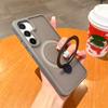 Чехол-кронштейн Magsafe для Samsung S24 Ultra S24 Plus S23, ультрамагнитный чехол-держатель для Galaxy S24, матовый прозрачный жесткий чехол