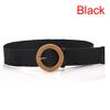 Summer Women'S Elastic Band Round Buckle Retro Bohemian Braided Dress Belt