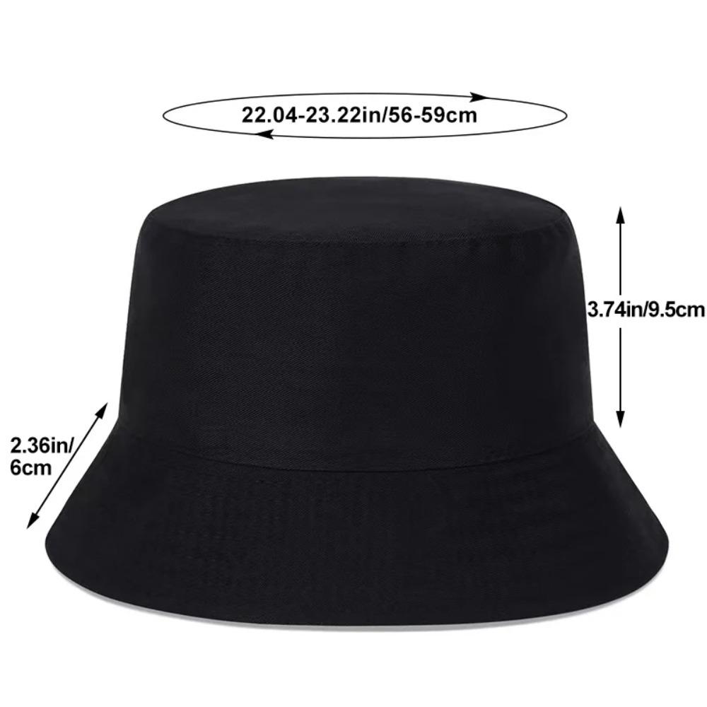Breathable Double-sided Fisherman's Hat Black White Panama Sun Hat Beach Hiking Fishing