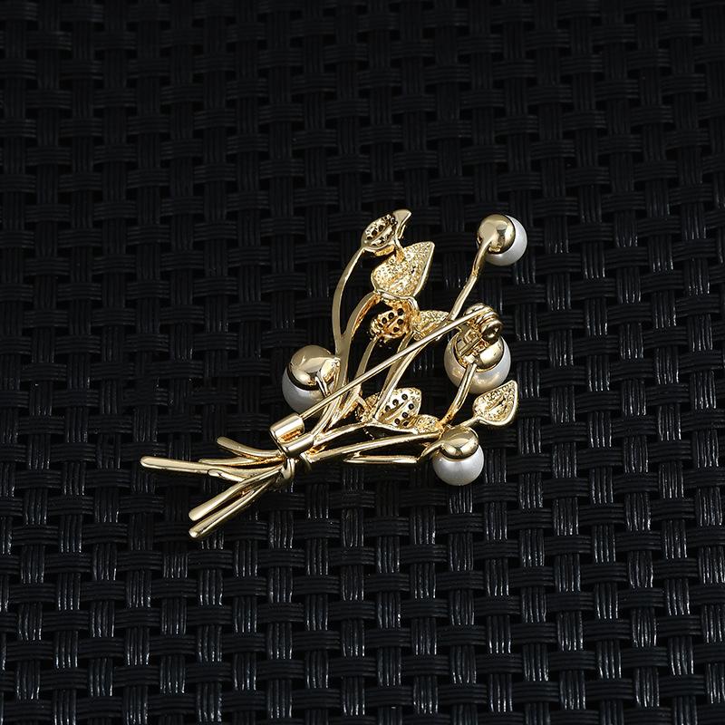 Жемчужные броши в форме листьев растений Женская одежда Пальто Ювелирные изделия Аксессуары для вечеринок Подарки