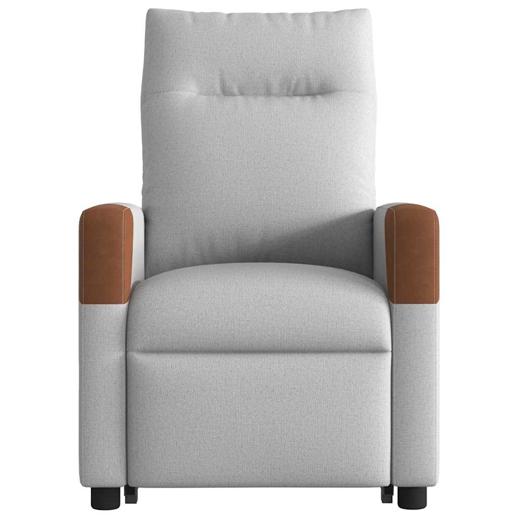 Electric Recliner Chair with Rising Assistance Cloud Grey Fabric