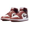 Air Jordan 1 Mid Dusty Peach Женские кроссовки Оранжевый Night-Maroon Sail BQ6472-200