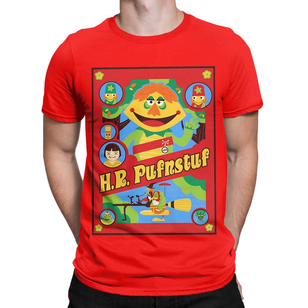 hHR Pufnstuf poster red Novelty Graphic 100 Cotton TShirt hHR Pufnstuf Tops Tees For Unisex