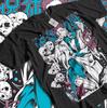 RyoUnisex Sukuna Jujutsu Kaisen Fushiguro Toji Tshirt Anime Black