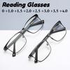 New High-definition Anti-blue Light Reading Glasses Unisex Presbyopia Glasses for Seniors Metal Business-style Frames