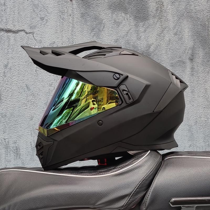ORZ Dual Sport Motocross Helmet Men High Quality Motorcycle Head, Adventure Biker Head, Off-road Racing Gear