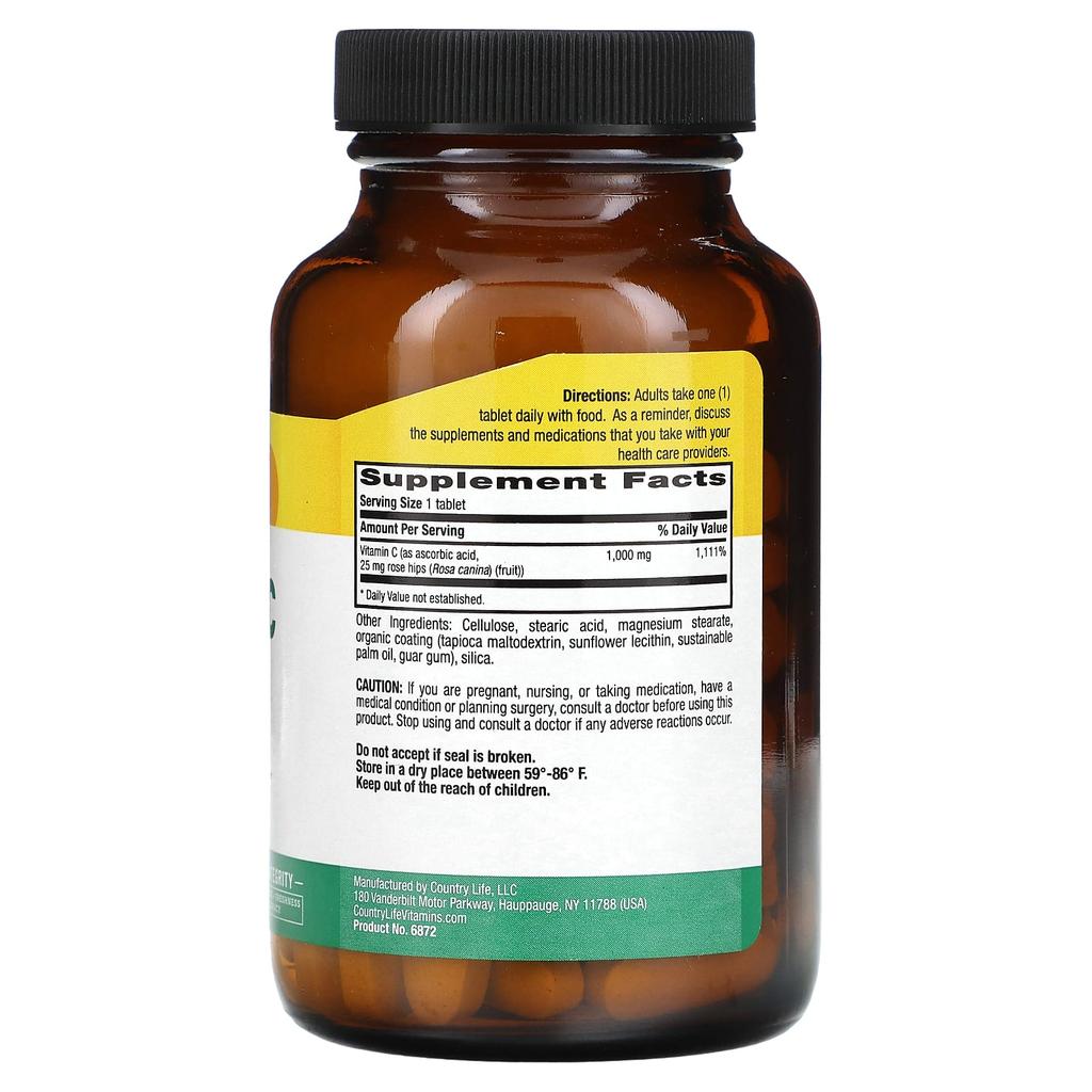 Western Vitamin C with Rosehip, 1,000Mg, 90 Tablets