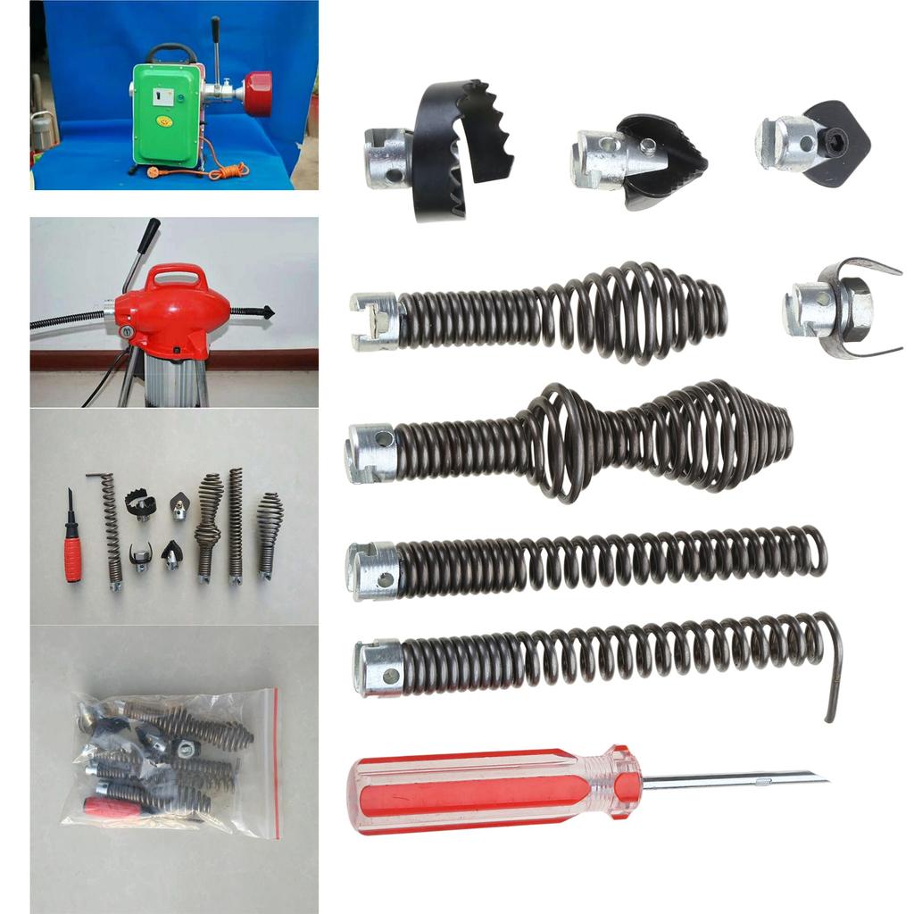 16mm Drain Cleaner Combination Cutter Heads Set Pipe Cleaning Tool for Efficient Pipe Unclogging In Kitchen and Bathroom