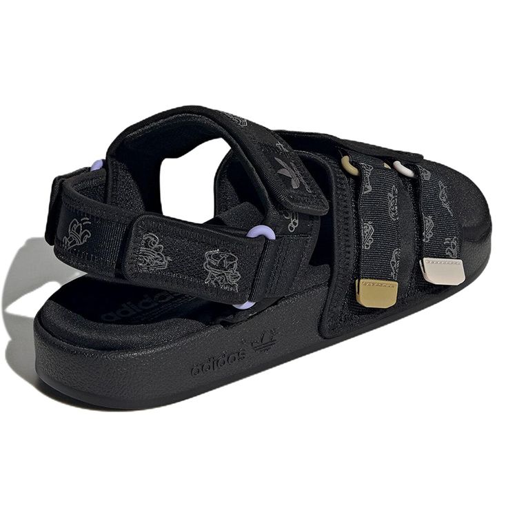 Adidas Originals Adilette 4.0 Casual Low-Top Sports Sandals Unisex Sandals Black GX2185