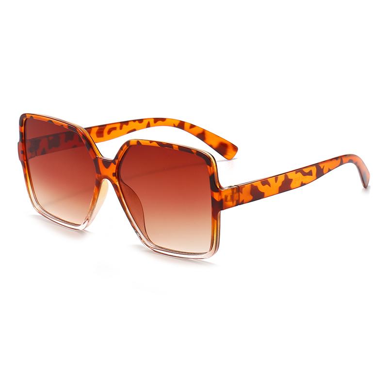 European-Style Square Large-frame Gradient-colored Sunglasses New Style Fashionable Street Photography Women's Sunglasses