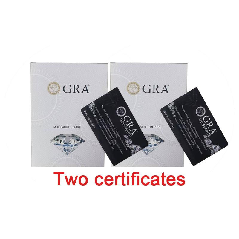 100% S925 silvery Portuguese cut D moissanite screw back 6 prong stud earring for women golden plated yellow golden plated GRA