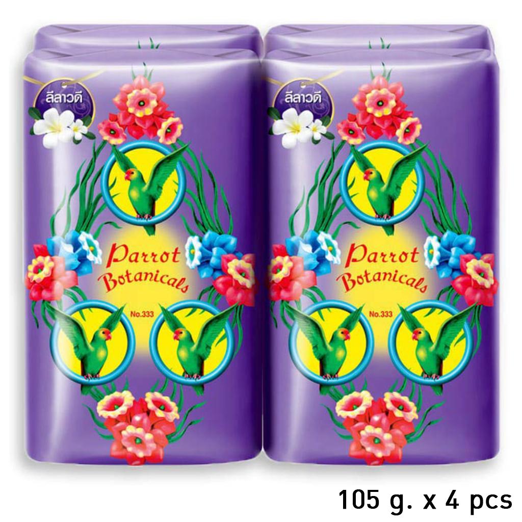 Parrot (Nokkaew) Мыло Botanical 70 г / 105 г x 4 шт - тайское