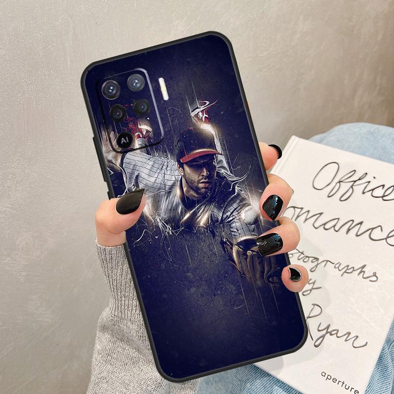 Кейс для телефона в виде бейсбольного мяча для Oppo A57 A17 A77 A18 A38 A58 A78 A98 A74 A54 A94 A80 A60 A40 A96 A76 A16 A15 A5 Pro