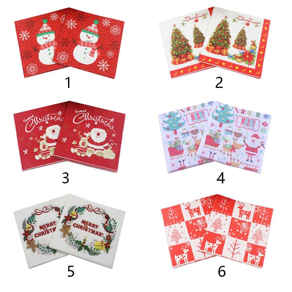 Snowflake Party X-mas Paper Napkins Napkins For Decoupage Christmas Napkin Lunch Paper