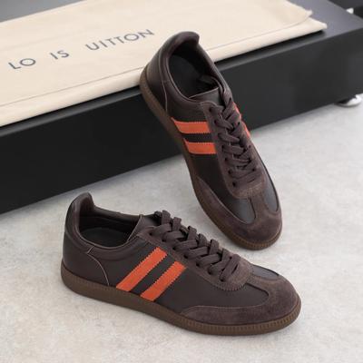 Нишевые ретро платформа кожаные повседневные моральные тренировочные туфли осень и зима новые круглый носок шнуровка интернет-знаменитость спортивная обувь женщины