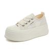 Foam sole white shoes women's summer new thick sole heightening breathable casual single shoes women's small women's shoes tide