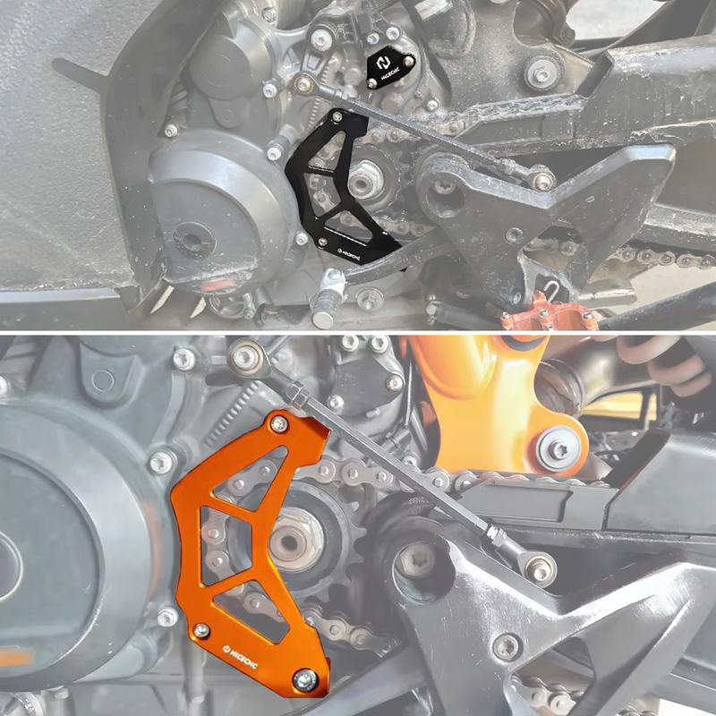 For 2022-2023 Husqvarna Norden 901 Sprocket Chain Guard Engine Case Saver Sensor Cover for KTM 790 Duke 890 Adventure/R 2018-23