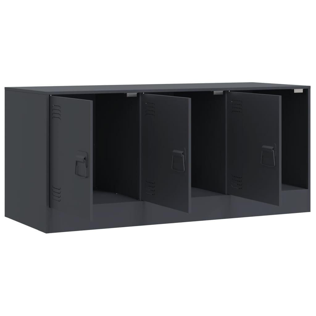 TV Stand Anthracite 99 x 39 x 44 cm Steel