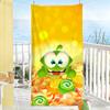 Игра O-Om Nom-Stories Лягушка Милая Полотенце Мягкое Бассейн Подарок Для Путешествий Спортзал Душ Кемпинг Быстросохнущее Спортивное Большие Пляжные Полотенца