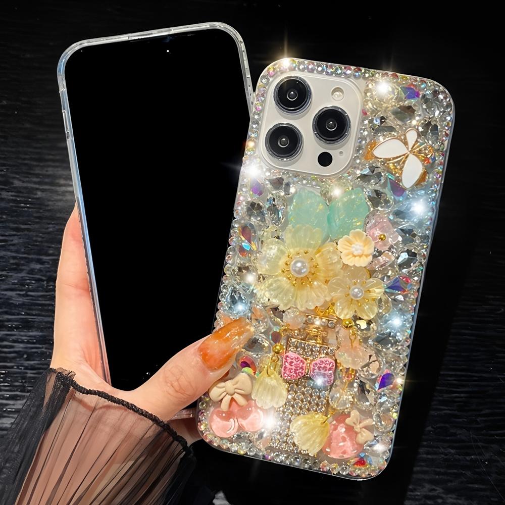 Чехол для телефона со стразами, блестками и кристаллами для XiaoMi 15 Ultra 14 Pro 14T 14A Plus 13 Lite 13T 12 12T 12S 12X 5G 3D Цветочный Кристальный Алмазный Блестящий Чехол