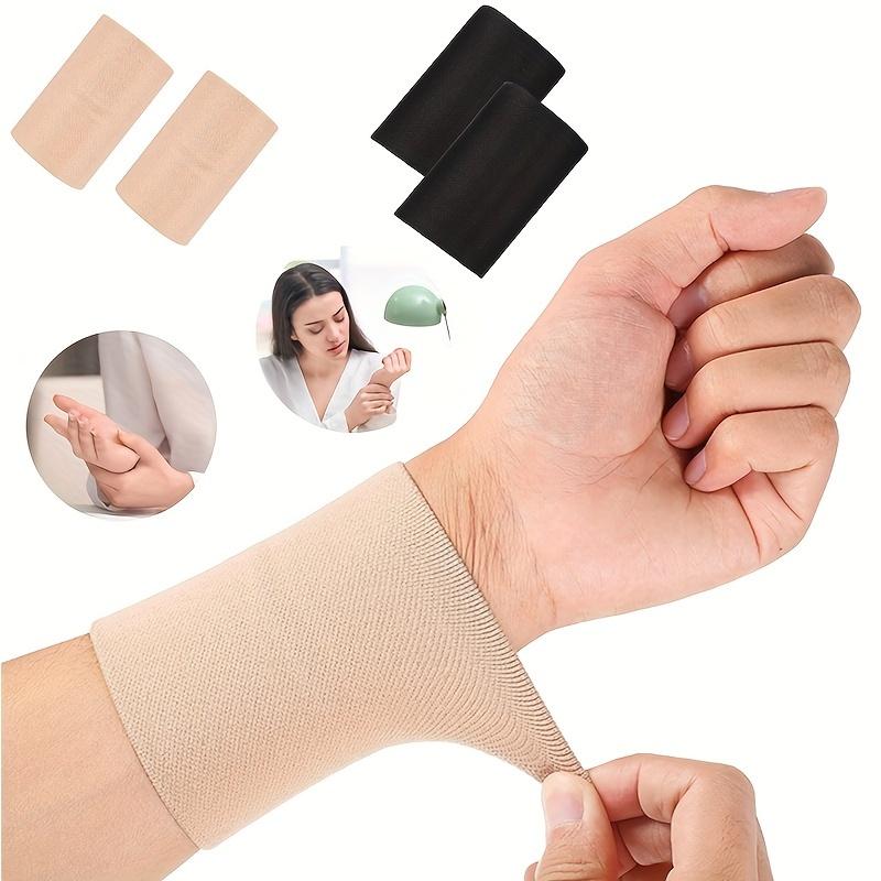 FlexiSupport Breathable Compression Wristband, Elastic Sports Wrist Support Strap, Hand Wash Only - Medium Size