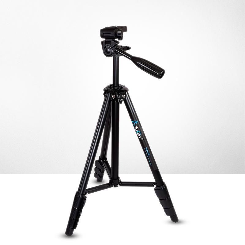 Lightweight Aluminum DSLR Cell Phone Camera Stand Flexible Digit Stabilizer Foldable Rotatable 8kg Load Capacity 1380mm Extended
