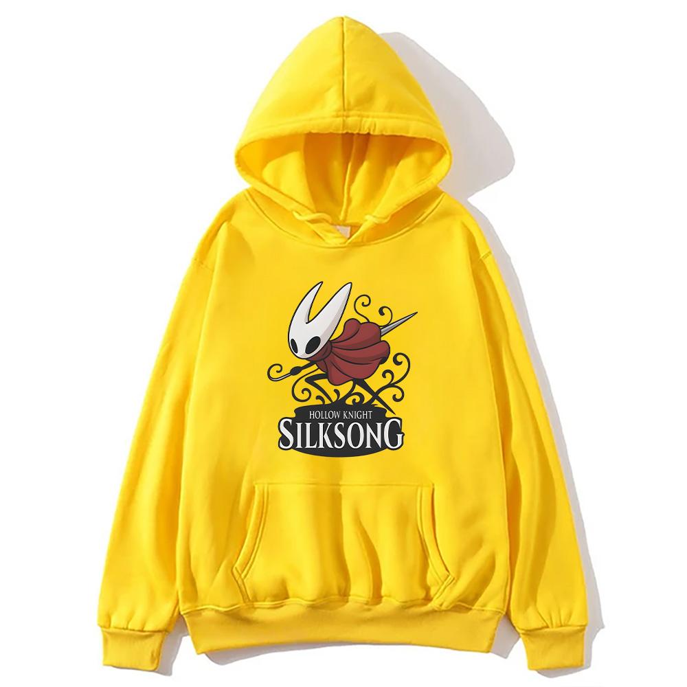 Hollow Knight Silksong Graphic Hoodie Male Women Fashion Oversized Sweatshirts Hollow Video Game Fan Pullovers High Street Hoody