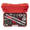 Socket Wrench Bit Set MIX21620P Bit Insertion &6.35mm (1/4") Red Contents 18 Items