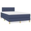 3140847 vidaXL Divan Bed with Mattress Blue 120x200 Cm Fabric