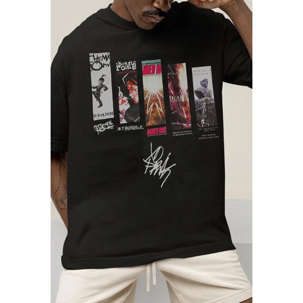 2026 Summer Hot Sale My Chemical Romance Graphic T-shirt Men Women Casual Hip Hop Streetwear Oversized T-shirt