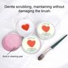 Makeup Brush Cleaner Soap with Silicone Cleaning Mat Portable Travel Multi-purpose Makeup Sponge Cosmetic Scrubber Cleaning Essential Oil