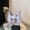 Bow Handbag Women's 2025 New Trendy Fashion Niche Versatile Bag High-end Chain Messenger Bag Bag
