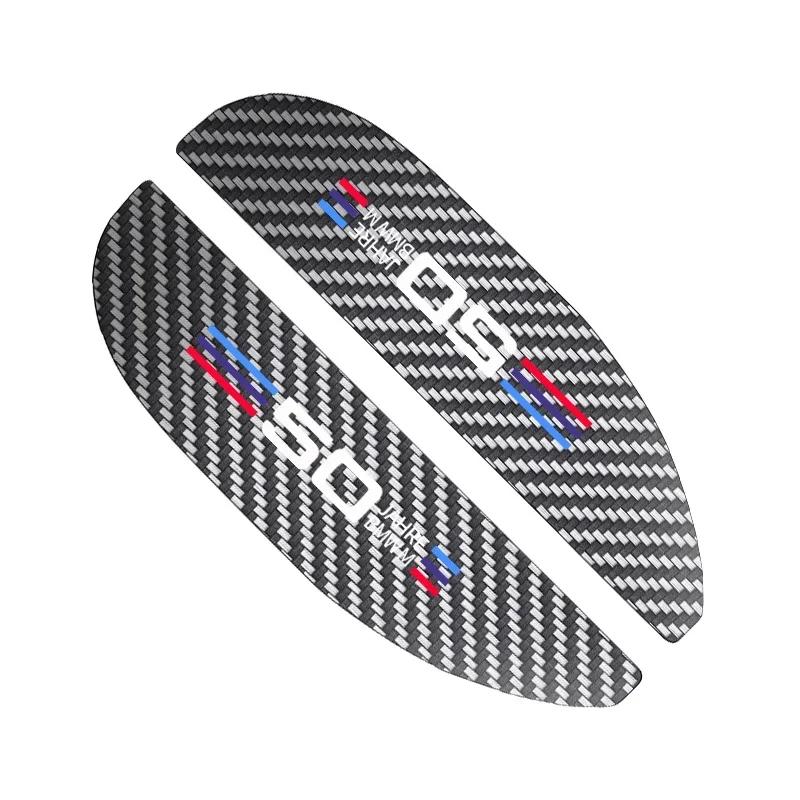 BAII9 2025 Hot 2pcs Car Rear View Mirror Sticker Rain Eyebrow For BMW 50th Kith 5 Series F20 E39 F10 F30 E90 E46 E60 G60 X5 E87 F11 G2
