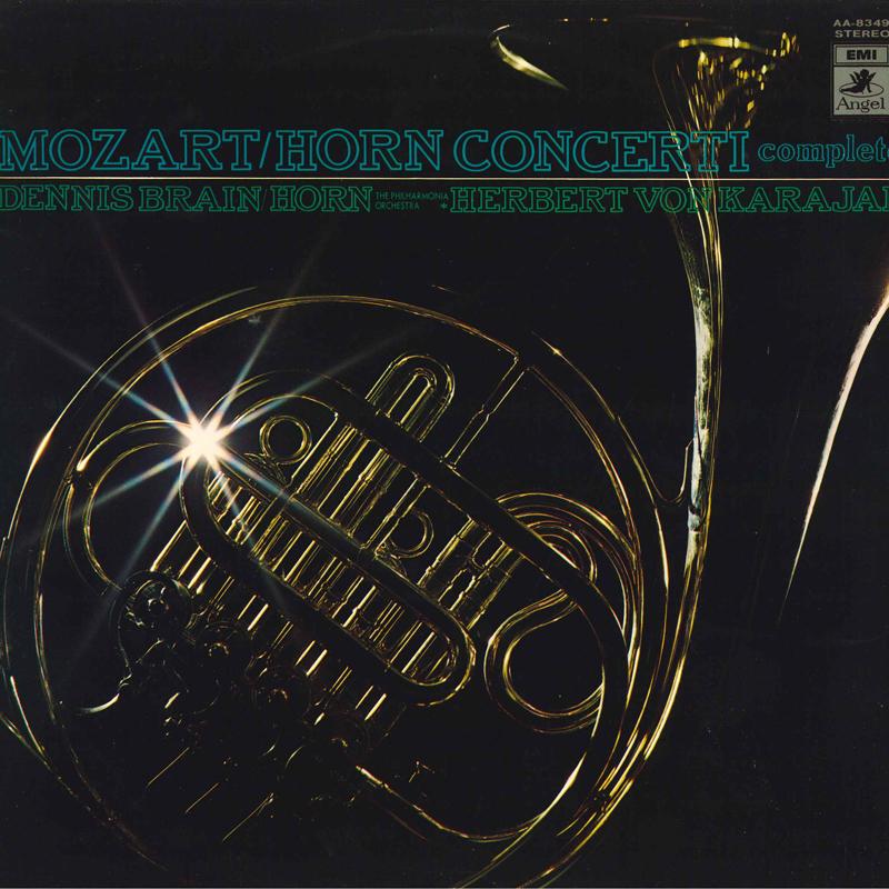 LP Record DENNIS BRAIN HERBERT VON KARAJAN Mozart Horn Concerti Complete AA8349 ANGEL Japan Classical Used