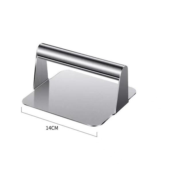 1PC Stainless Steel Hamburger Meat Press Round Square Burger Meat Press Kitchen Tool Meat Press Plate