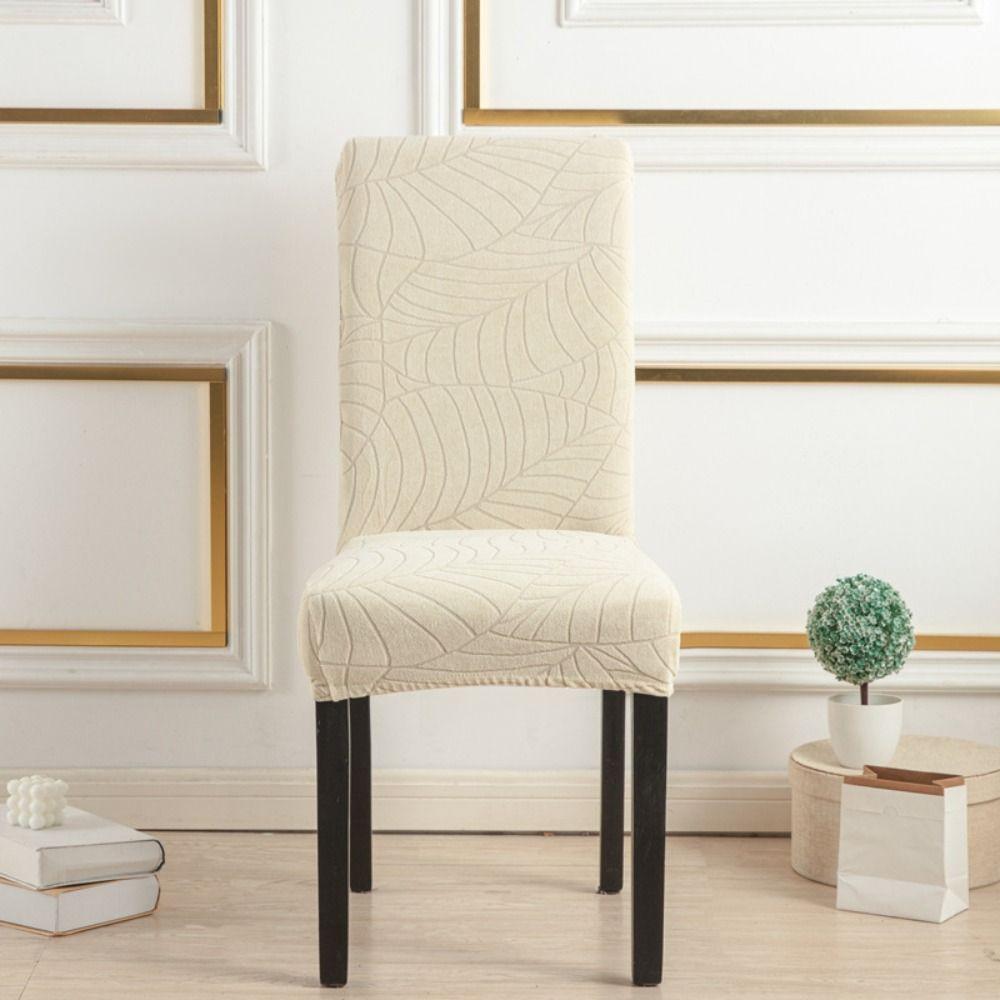 Jacquard Dining Chair Cover Dacron Seat Covers Kitchen Chair Cover  Dining Room
