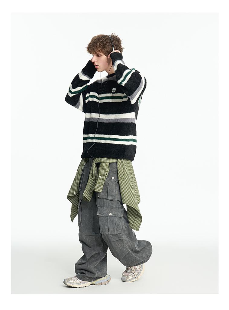 Trendy Brand Thick Striped Sweater