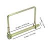 Pack of 10 Gold Trailer P – 2-3/4" x 1/4" (L x W) – Featuring PTO P, Lock P, Trailer Hitch P, and Shaft Locking Coupler P for Farm Trailers,