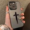 Для iPhone 16 Pro Max 15 14 13 12 11 Стильный трехцветный чехол-кросс для телефона Для iPhone XS Max X XR SE 3 2022 Матовый твердый задний чехол